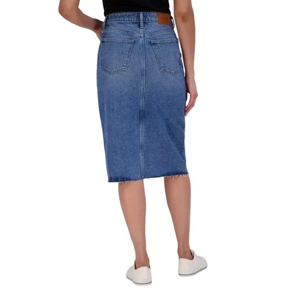 Lucky Brand Women's Midi Denim Skirt nwt - Picture 2 of 9